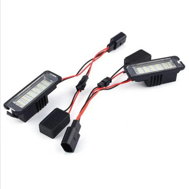 LED white License Plate Light Lamp for Volkswagen Golf Eos Lupo New Beetle Passat Scirocco Phaeton and for Porsche best selling - view 3