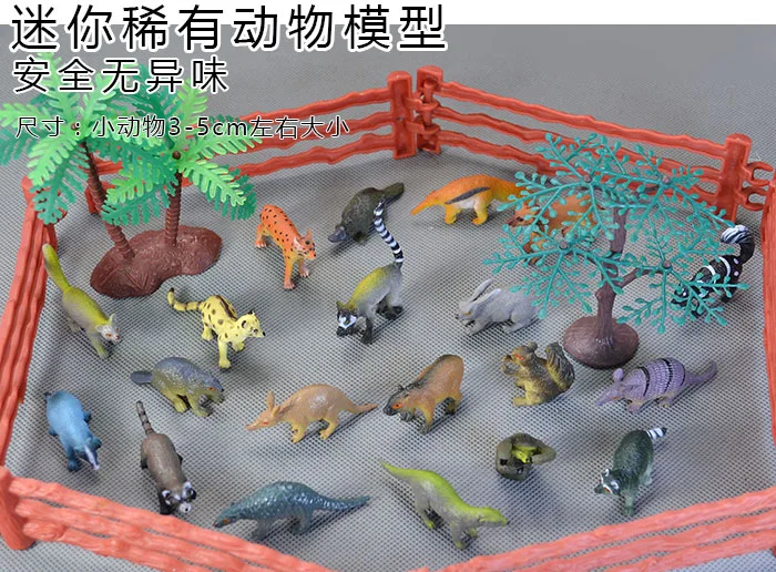 Mini Rare Rare Simulation Animal Model Toy Pangolin Ling Cats Gray Rabbit Lemur Squirrel