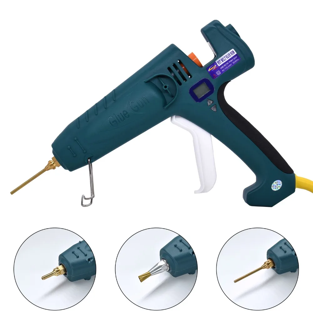 Hot Melt Glue Gun 500W High Power Industrial Manufacture  Thermostat Temperature  Adjustable Digital Display use 11mm glue stick