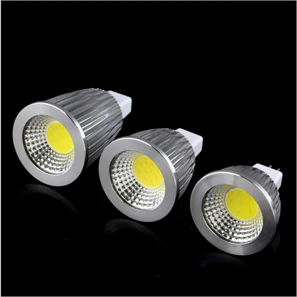 New High MR16 GU5.3 220V 12V 6w 9w 12w Dimmable Led Cob Spotlight Warm Cool White MR 16 12V Bulb Lamp GU 5.3 110V Power