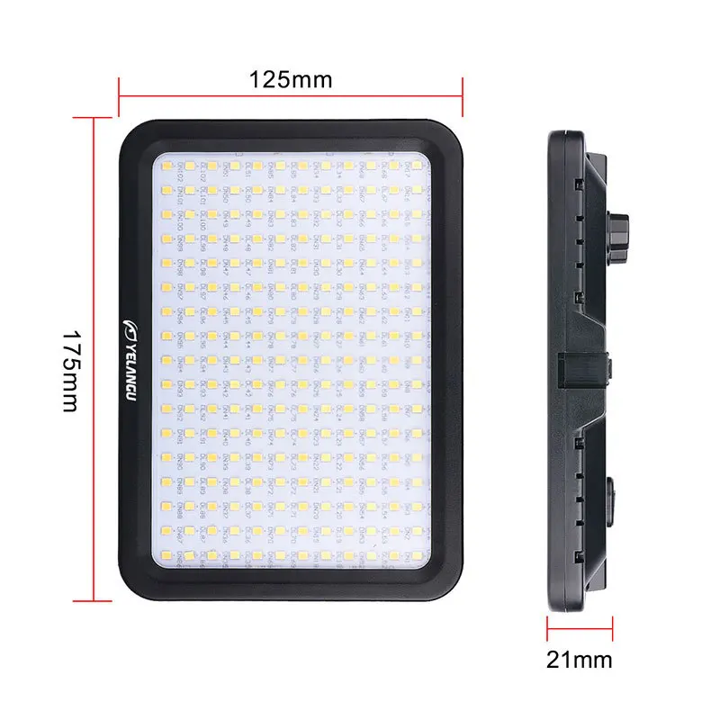 YELANGU 204 LED Camera Video Light 3300-5600K photography Lighting for Canon Nikon Sony Digital Camera Studio Photography