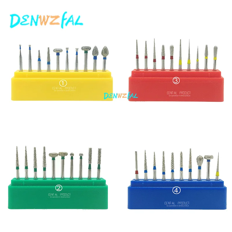 

10 Pieces dental high speed bur diamond polishing tooth preparation bur dental equipment