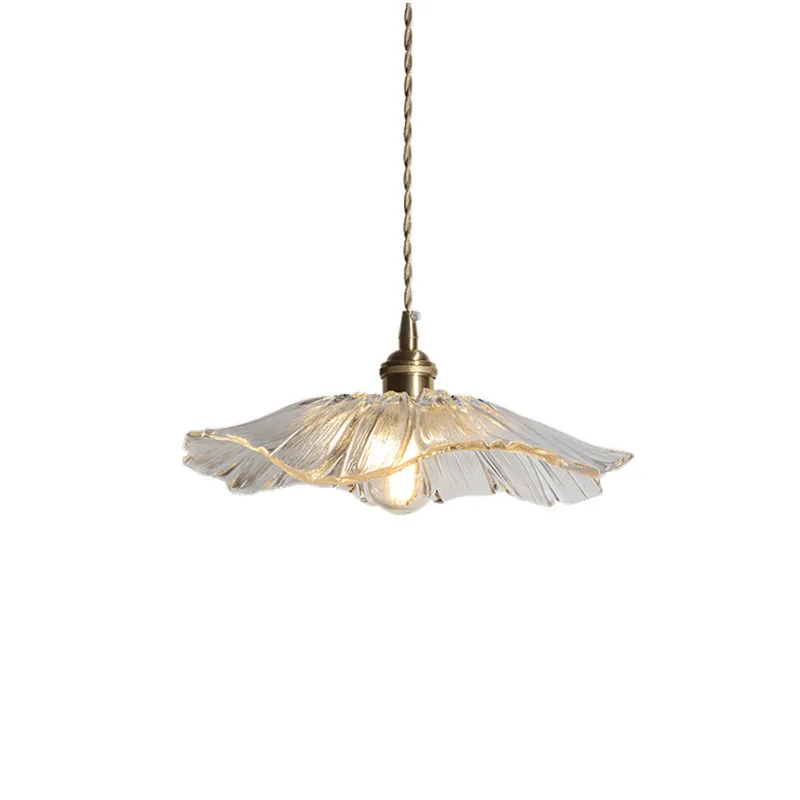 

Nordic Japanese Style Glass Pendant Light Bar Aisle Porch Balcony Corridor Restaurant Brass Single Head LED Pendant Lighting