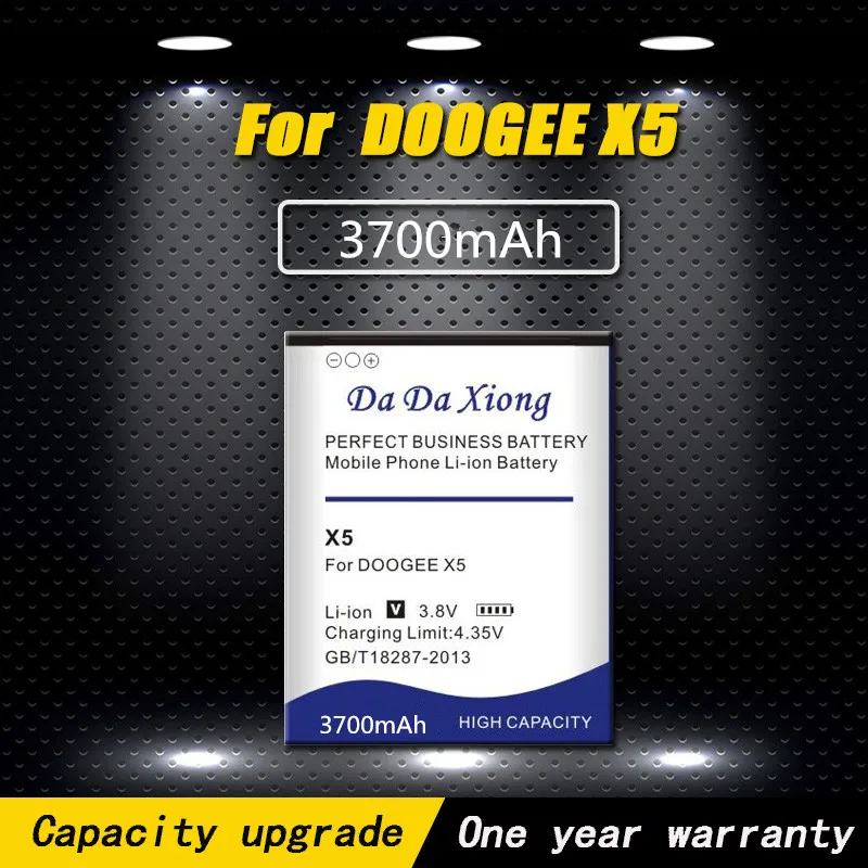 

High quality 3700mAh DOOGEE X5 Battery for S PRO phone Bateria