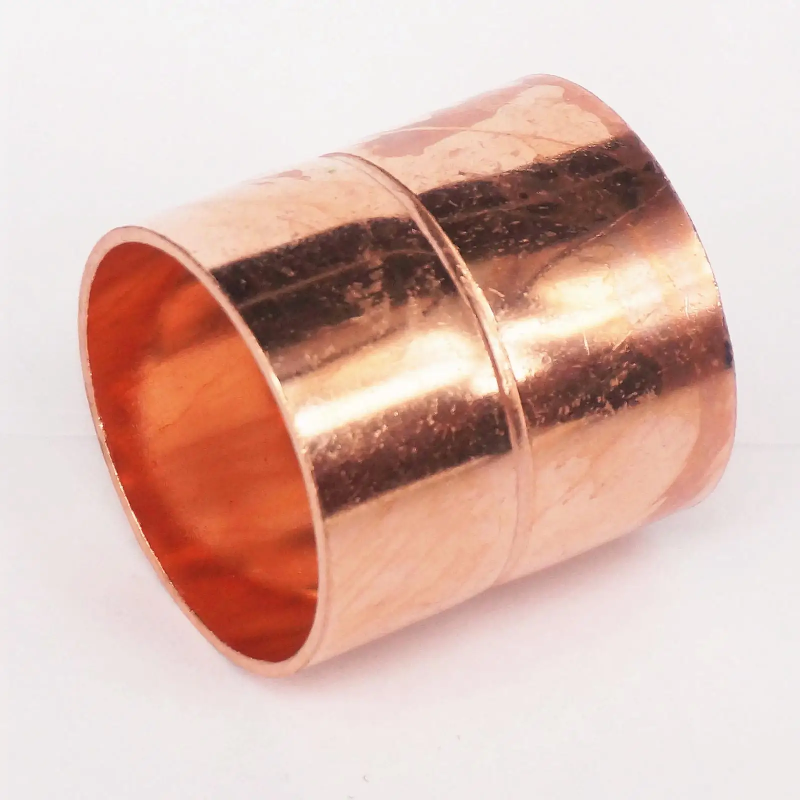 

Inner Diameter 22/25/28.6/32/35/38mm Thickness 1.5mm Copper End Feed Equal Coupling Welding Pipe Adapter Air Conditioner