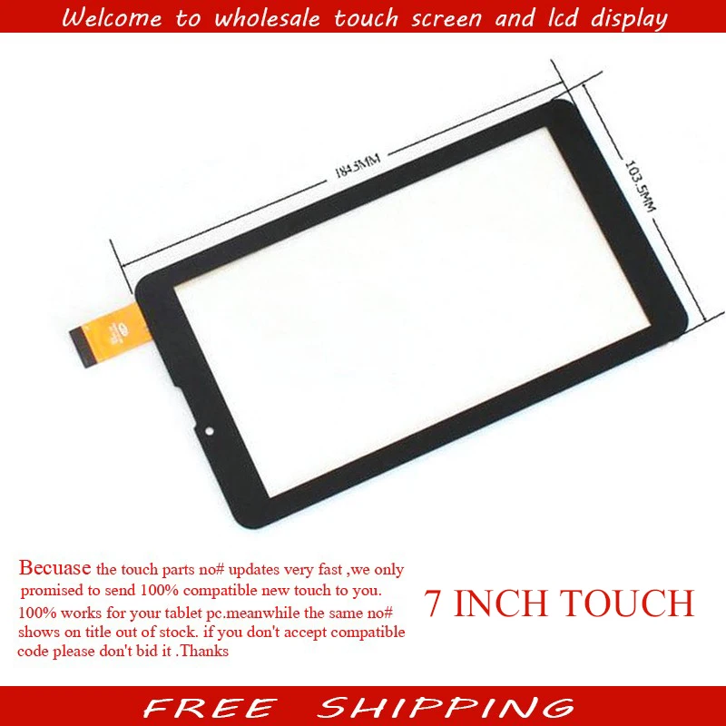 

New 7" Prestigio MultiPad PMT3038 3G Wize 3038/PMT3047 3047 3g Tablet touch screen Sensor Free Shipping