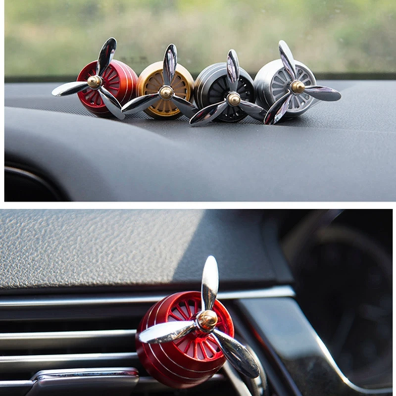 Automotive Creative Perfumes Outlet Vent Clip Ventilated LED Flash Car Air Freshener Aroma Diffuser Ornament Perfume Clip