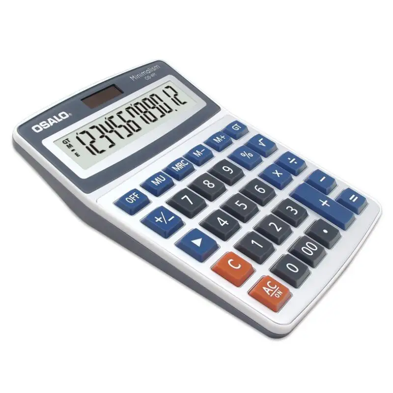 New 4M Desktop Large Screen Display Calculator Solar Dual Power Calculators