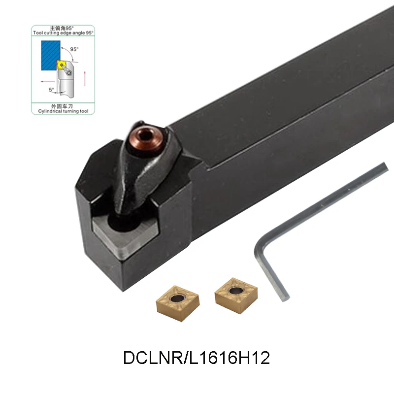 DCLNR1616H12 DCLNL1616H12 الخارجية تحول أداة حامل D-نوع مجمع أسطواني تحول أداة ل CNMG120404 CNMG120408