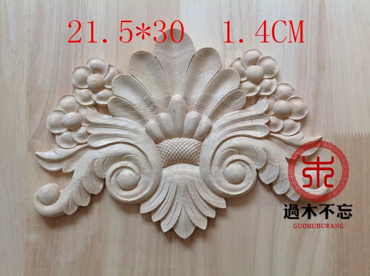 Don't forget the wooden Dongyang wood carving wood applique European sun flower rose window flower flower bed drawer