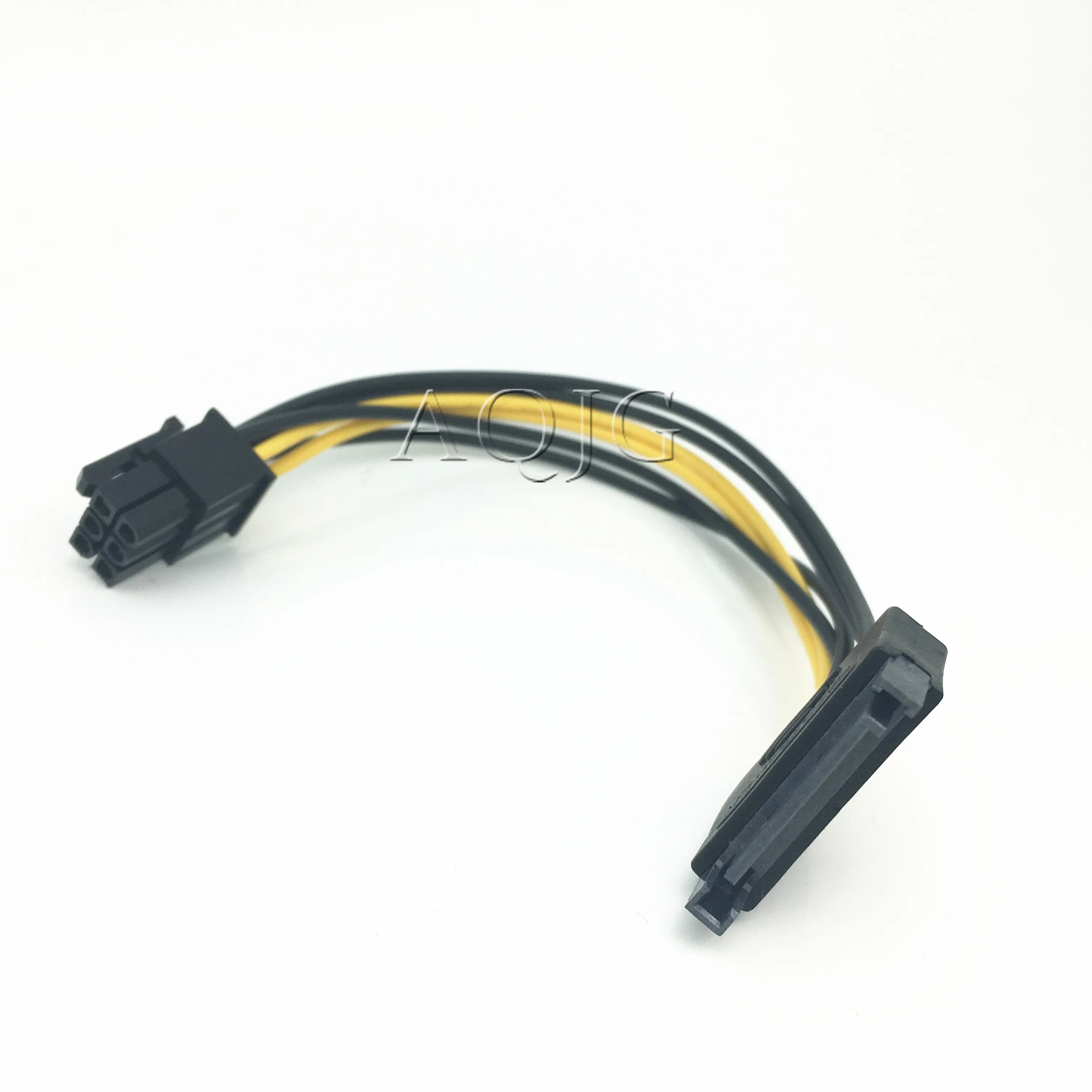 Single SATA 15pin to 8pin(6+2) Power Adapter Cable 20cm PCI-E SATA Power Supply Cable 15-pin to 8 pin cable for BTC Miner Mining