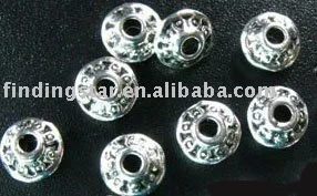 

600pcs Tibetan silver metal tiny bicone spacer beads A725