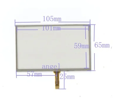 

10pcs/lot welding 105*65 mm New 4.3 inch touch screen