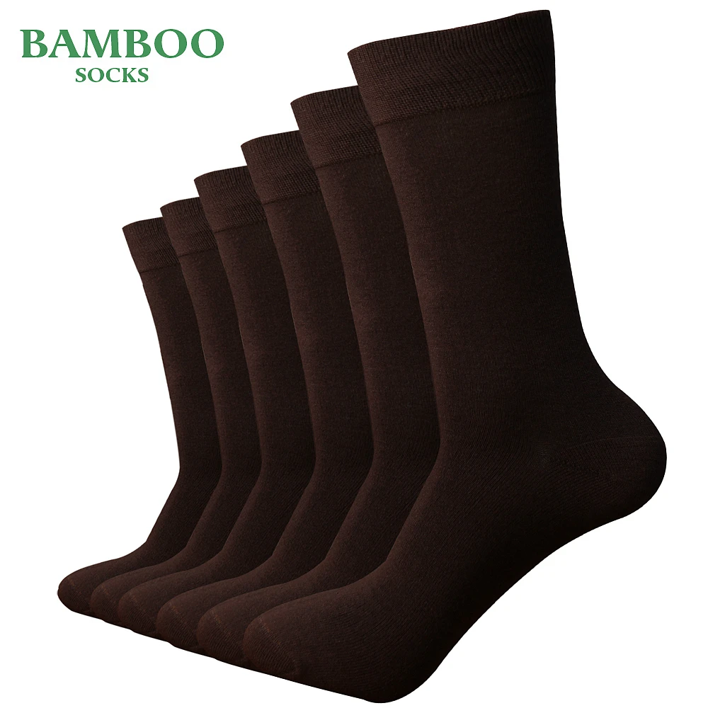 

Match-Up Men Bamboo Coffee Socks Breathable Anti-Bacterial man Business Dress Socks (6 Pairs/Lot)