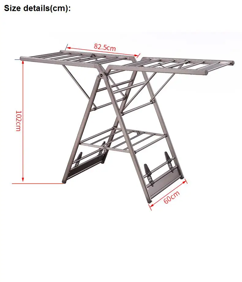 

Подвесная вешалка для одежды Напольная складная, Внутренняя Бытовая сушилка типа крыла снаружи, Детская Балконная сушилка для одеяла