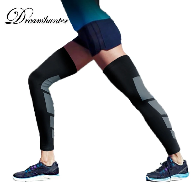 1PC Long knee protector basketball Breathable compression leggings knee brace Leg Sleeve Protector Calf Support Elastic dizlik