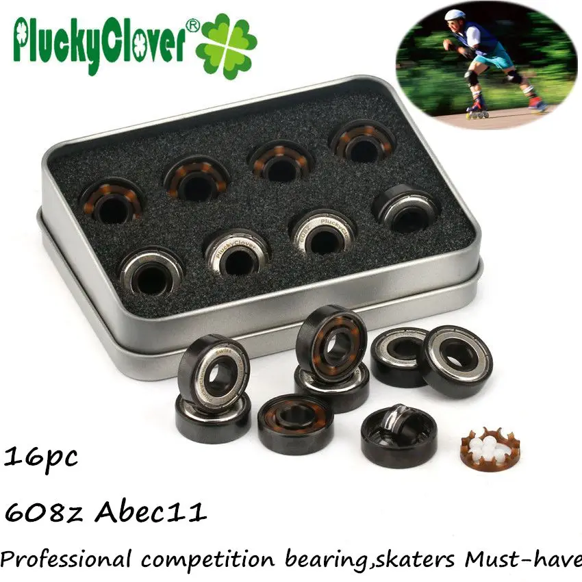 608 Ceramic 6 Ball Bearing for Professional Speed Skating Inline Skates Roller Bearing 608 Abec11 Skateboard Longboard Scooter