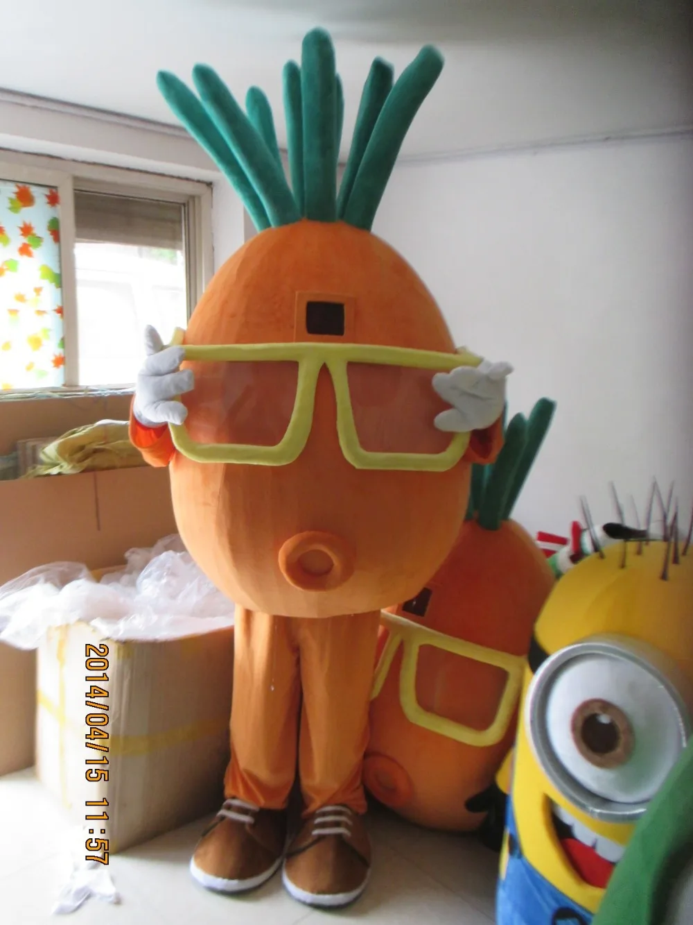 mascot mascot 3 Carrots mascot costume fancy dress custom fancy costume cosplay theme mascotte carnival costume kits