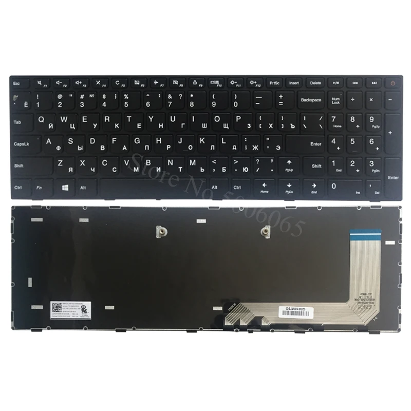 Teclado ruso negro para Lenovo IdeaPad, accesorio para Lenovo IdeaPad 110-15ISK 110-15IKB 110-17ACL 110-17IKB 110-17ISK, nuevo
