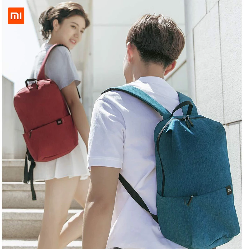 Original Xiaomi Color Small Back Mi pack Big Capacity Anti-Water Bag Mi Many Color Lovers Couple  pack For Student Younth Man