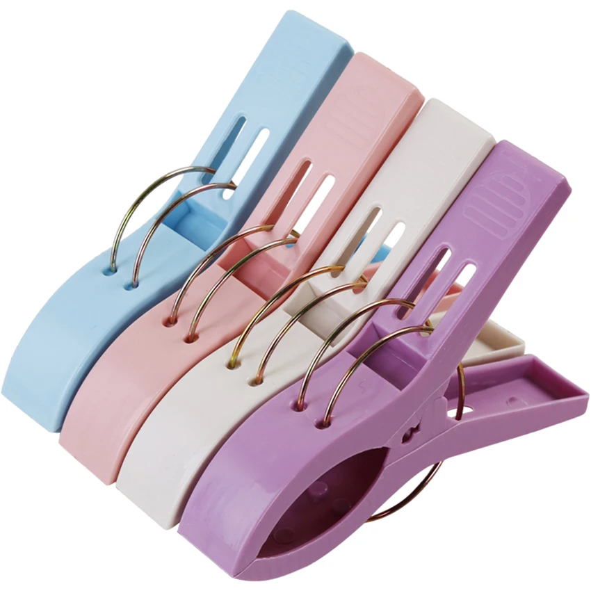 Creative Color Clips for Beach Towel, Clothes Pegs, Drying Racks, Retaining Clip, Clip to Prevent the Wind, 1Pc