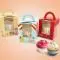 

9.5*9.5*11cm New Arrive Cupcake Boxes With Handle Kraft Paper Cake Box 100pcs/lot Free shipping