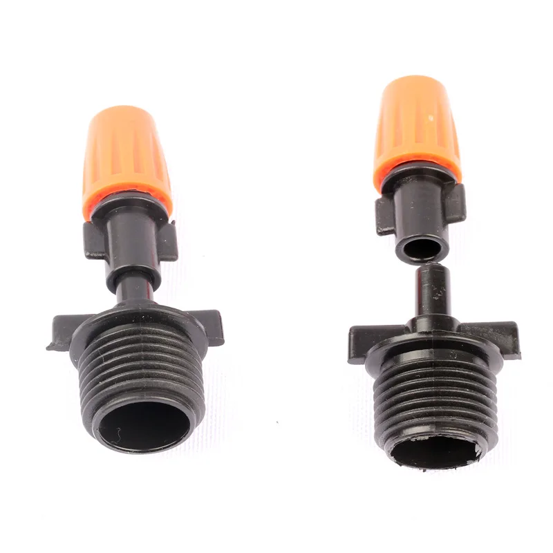 30set 1/2'' Male Thread To 6mm Flat Head Connector With Atomizing Sprinkler Greenhouse Cooling Irrigation System Parts Sprinkler