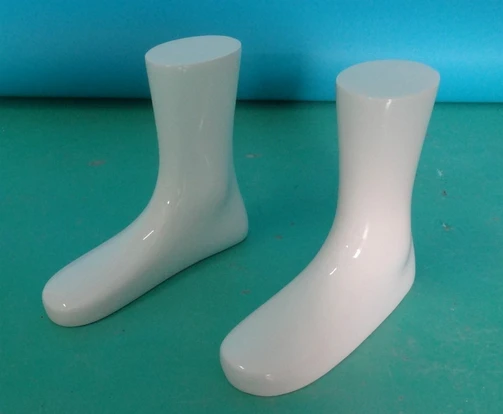 Top Level Glossy White Fiberglass Foot Mannequin Model Manikin Foot Hot Sale In USA