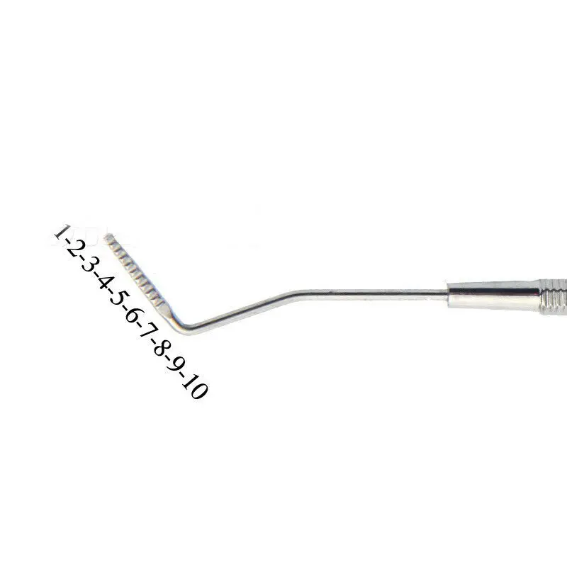 Dental Periodontists Probe with Scale 1-10 Flat Tip CPI Perio Probe 1PC