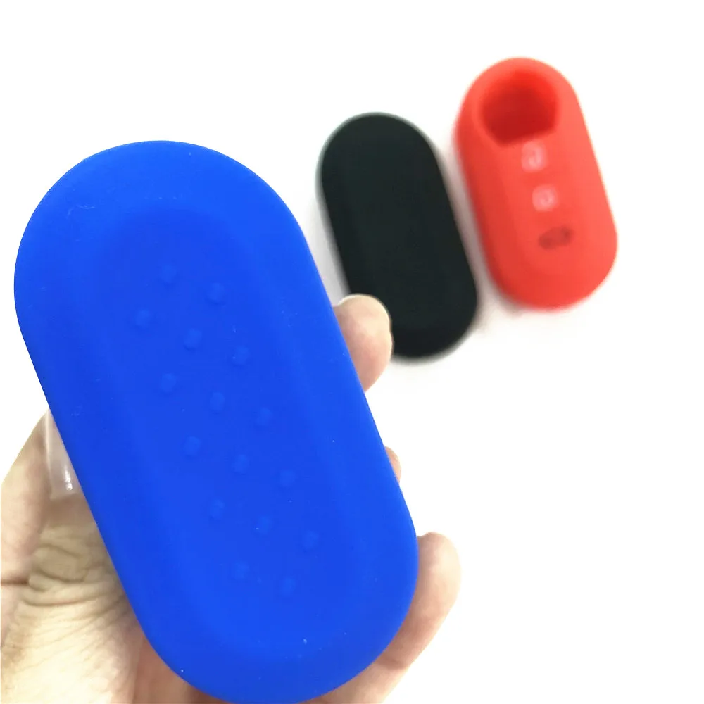 Silicone Car Remote Key Fob Shell Cover Case For Fiat 500 500L Bravo Ducato Doblo For Lancia Ypsilon Delta For Peugeot Boxer