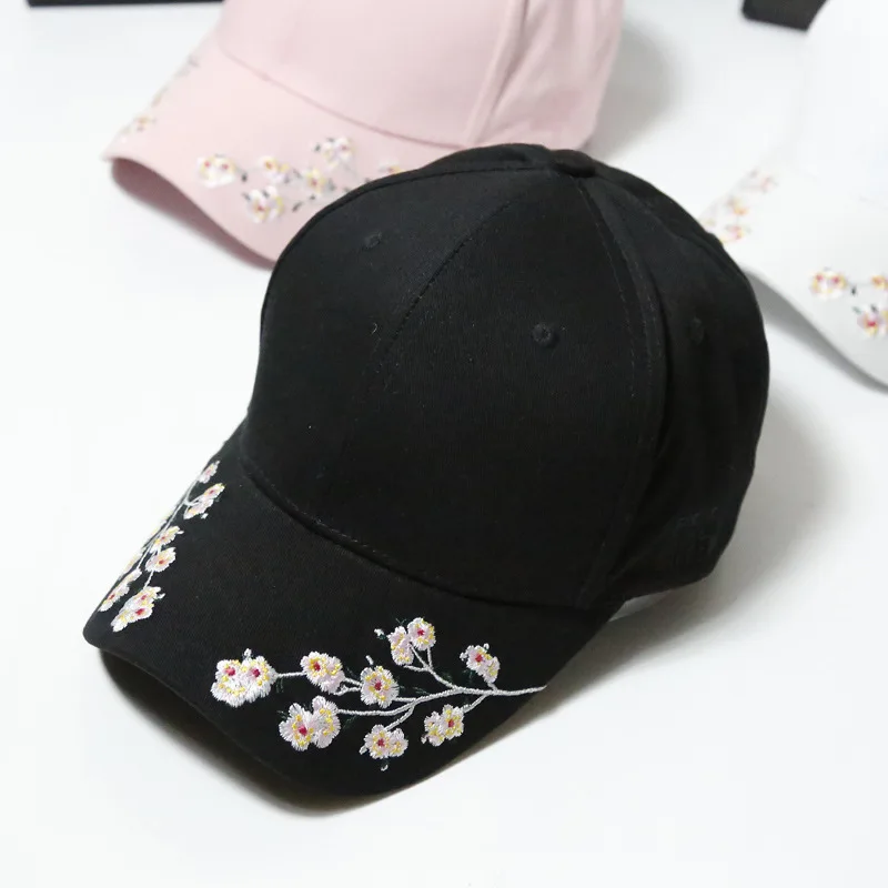 New Hip Hop Caps Women Snapback Cap Flower Summer Embroidery Curved Autumn Snapback Caps Men Trapback Hip Hop Hats Bone