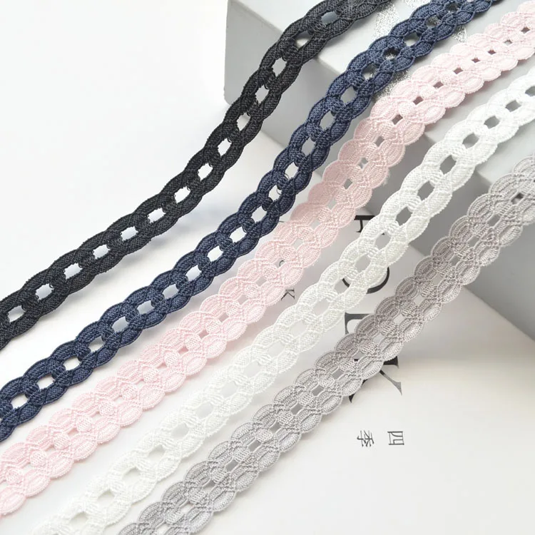 1 Yards/Lot Lace Ribbon Tape 13MM Lace Trim DIY Embroidered Lace for Sewing Decor African Lace Fabric Handmade Hair Bow Material