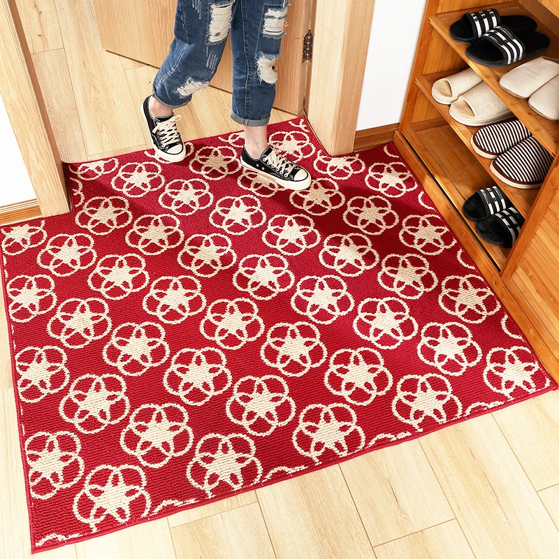 

Ldyllic Style Leaves Carpet, Rectangular Doormat, Bedroom, Living Room, Home Slip Floor Mat