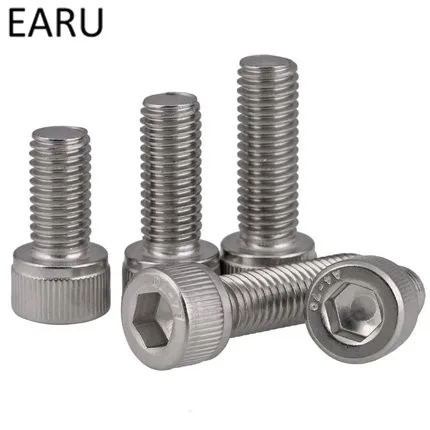 Thép không Gỉ 316 DIN912 Tiêu Chuẩn Hexagon Hex Ổ Cắm Cup Đầu Vít Bu Lông M5 * 8/10/12/14/16/20/25/30-50 mét