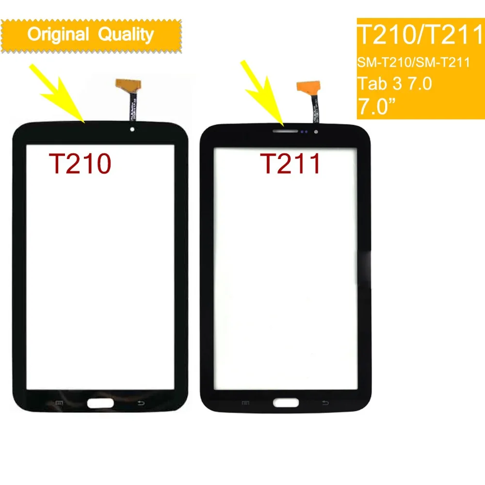 For Samsung Galaxy TAB 3 LITE 7.0 T210 T211 Touch Screen Digitizer Front Outer LCD Glass Panel Sensor Touchscreen