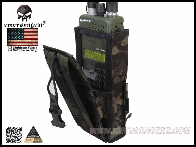 Emersongear-Tactical Radio Pouch for Hunting, Airsoft Combat Gear, Molle EM8350, PRC148, 152