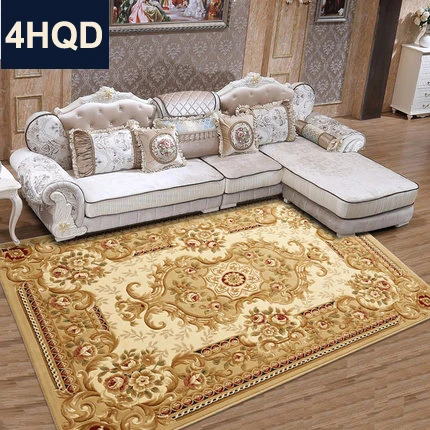 European Style Living Room Coffee Table Sofa Carpet New Chinese Handmade Flower Encryption Thickened Bedroom Bed Blanket