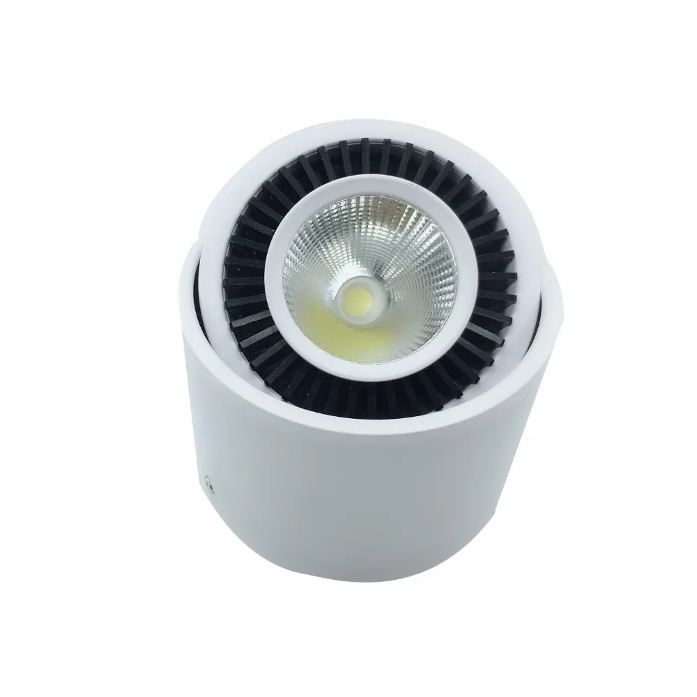 COB LED Downlights 5W 7W 9W 15W Surface Mounted LED Ceiling Lamps Spot Light 360 Degree Rotation LED Downlights Dimmable