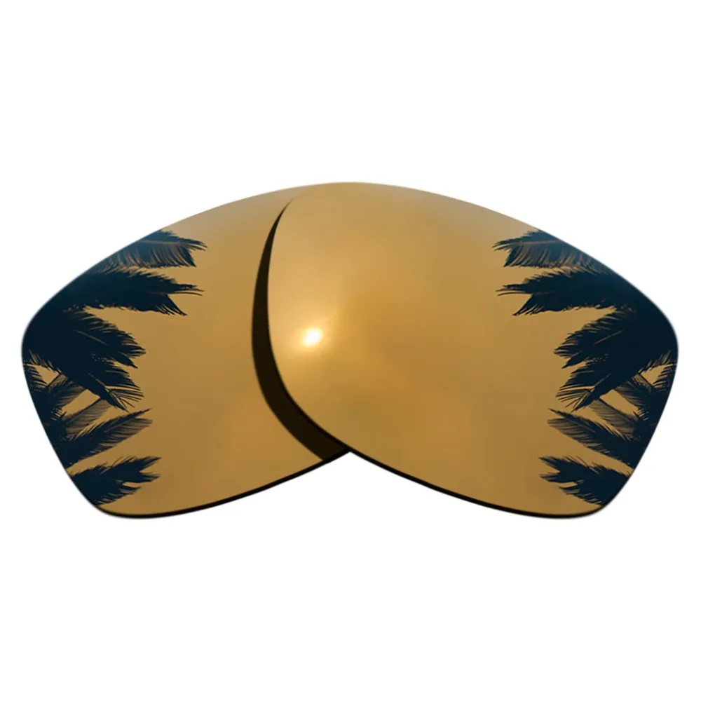 (Blue Mirrored+Bronze Gold Mirrored Coating) 2-Pairs Polarized Replacement Lenses for Jupiter Squared 100% UVA & UVB Protection