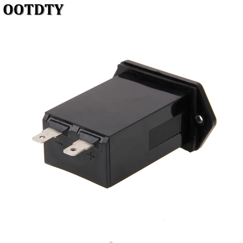 OOTDTY New Generator Sealed Hour Meter Counter Tractor Truck Hourmeter Rectangle DC 10V-80V for Boats Trucks Tractors Cars