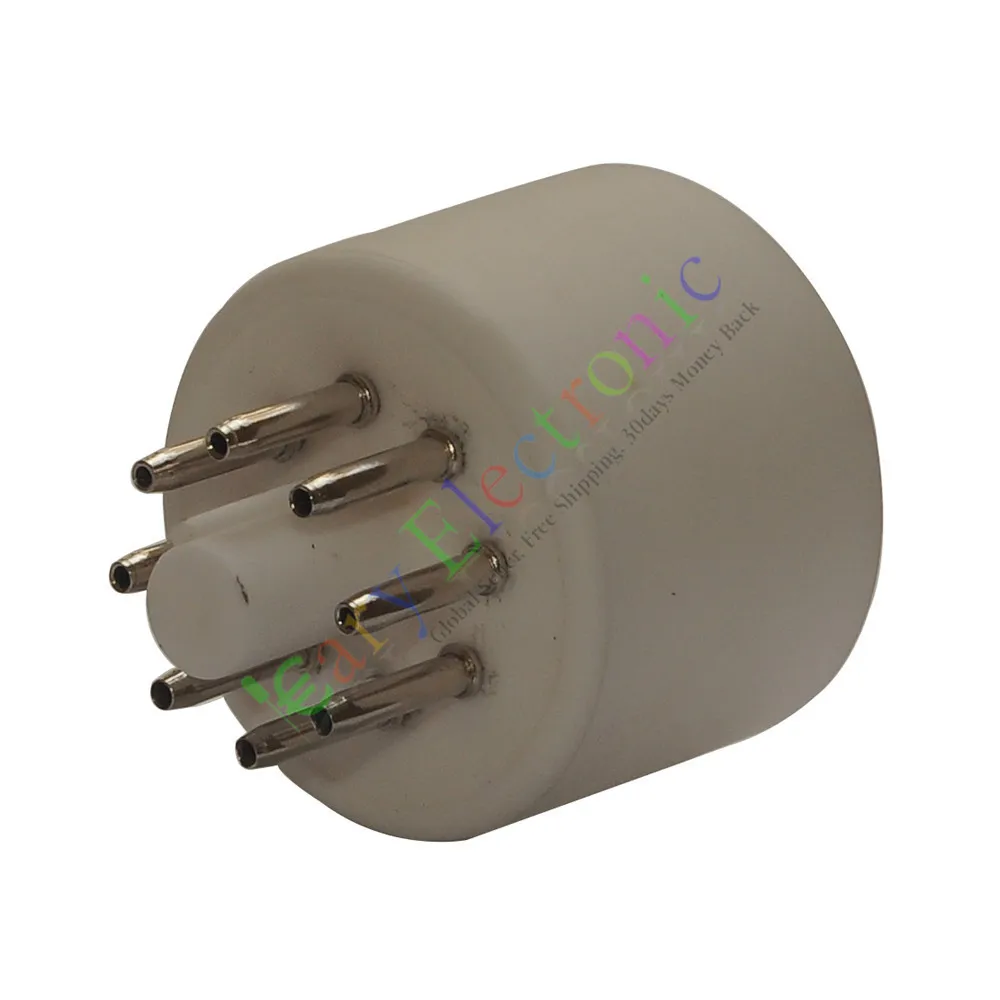 Оптовая и розничная продажа, 2 шт., 8-контактные керамические розетки для вакуумных ламп, основа для аудиоусилителя 6N7 6N8, детали «сделай сам», бесплатная доставка