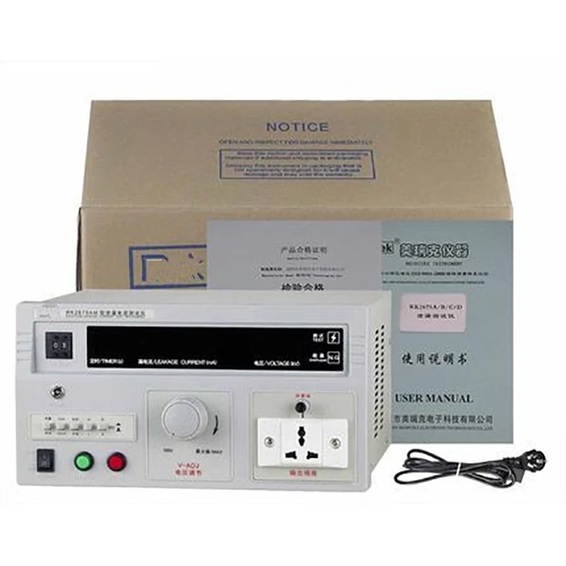 

Rek 500W AC 250V 2/20mA Desktop Leakage current tester meter 0RK2675AM with LED Digital display