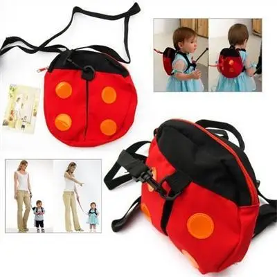 

new Child ladybug anti-lost bag baby beetle toddler belt cute bat small bag anti-lost belt Supermarket anti-lost belt 3 can pick