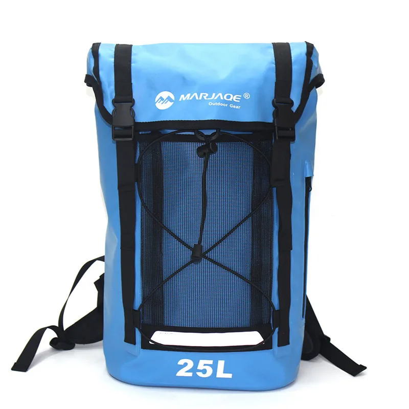 25L Waterproof Backpack Dry Bag Swimming Bag Adjustable Shoulder Strap Floating Dry Sack for Sailing Floating Boating Rafting