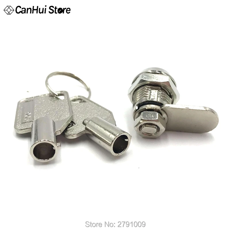 1pcs 12MM Key Switch Mechanical Lock 905 Turn Tongue Lock Cabinet Drawer General Lock Small Plum Metal Stainless Steel Switch