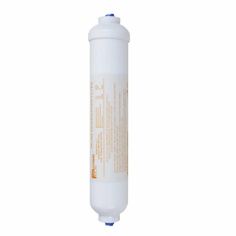 Inline Deionization Water Filter RO Purifier Replacement DI Mixed Bed Resin Filters 10