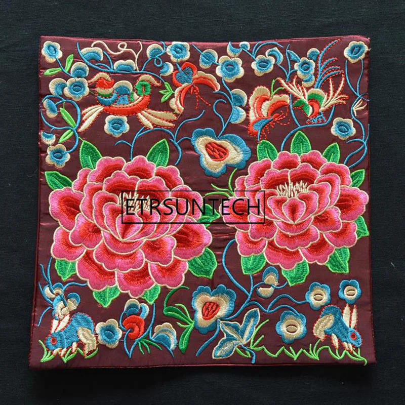 30pcs Vintage Embroidery Flower Placemat Coaster Bowl Potholder Traditional Chinese Gift Table Decoration Mat