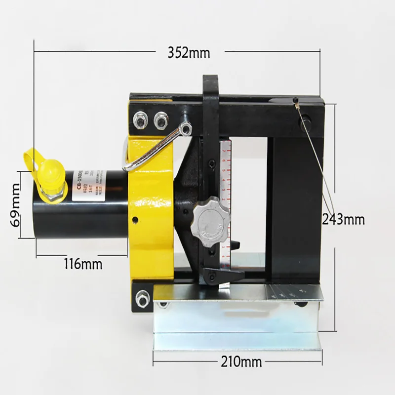 1PC CB-150D Hydraulic Bus Bar Bender Machine Hydraulic Copper Busbar Bending Machine Portable Busbar Brass Bender Bending Tool