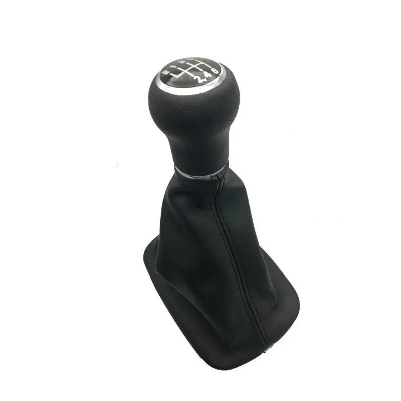 5 Gear 6 Speed Car Gear Shift Knob With Leather Boot For AUDI A6 C5 1997 1998 1999 2000 2001 2002 2003 2004