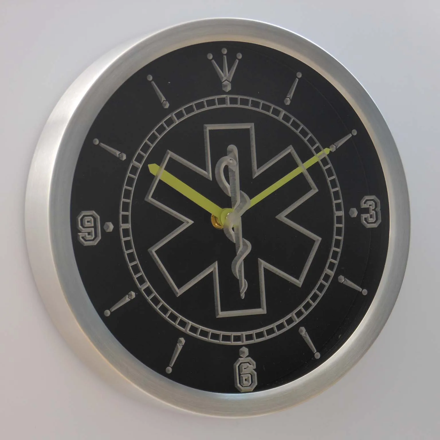 nc0088 EMS Paramedic Medical Services Neon Light Signs LED Wall Clock